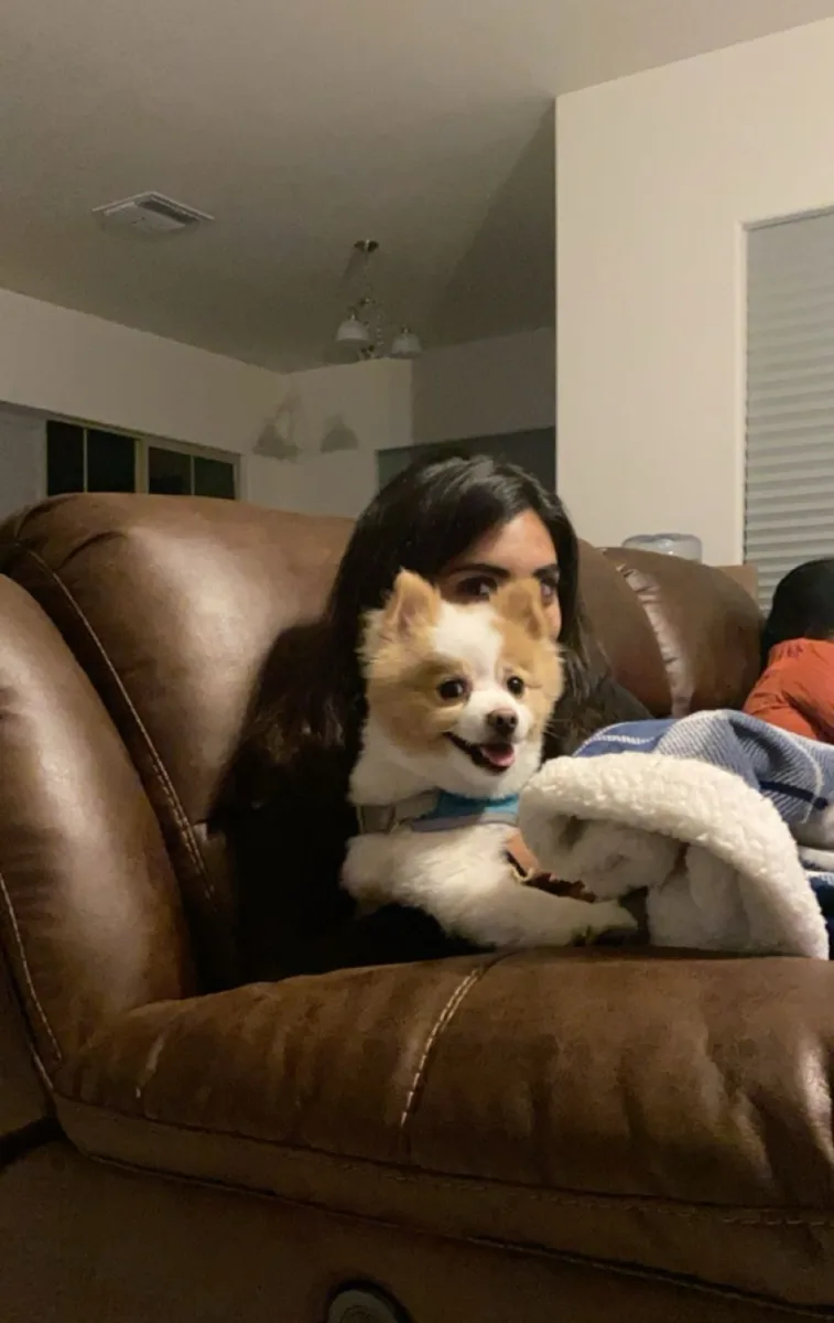 Watching TV with Fluffy